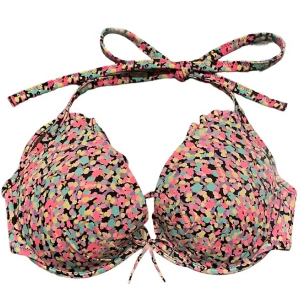 Sexy Bikini Top Victoria’s Secret Colorful Padded String Bikini Pink Blue Black
